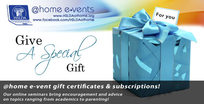 Give an @home e-vent gift certificate or subscription today!