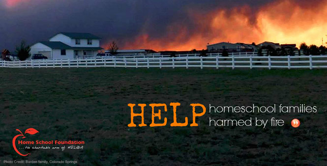 Learn how you can help homeschoolers impacted by the Colorado wildfires. >> 