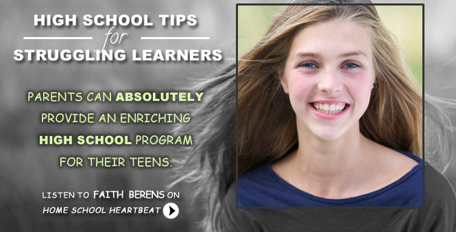 HSLDA's Faith Berens give parents tips and encouragement for providing an enriching high school homeschooling program for their struggling learners. Find a station or listen now. >>