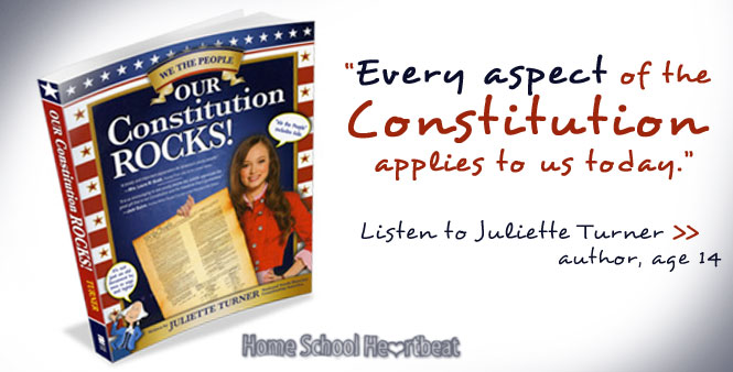 Bringing the Constitution to life for a new generation: join author Juliette Turner for an inspiring conversation on Home School Heartbeat. Find a station or listen now. >>