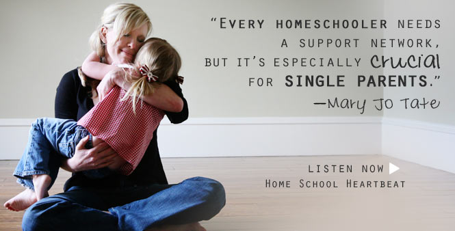 Join Mary Jo Tate as she discusses homeschooling as a single parent! Find encouragement and great tips! Find a station or listen now. >>