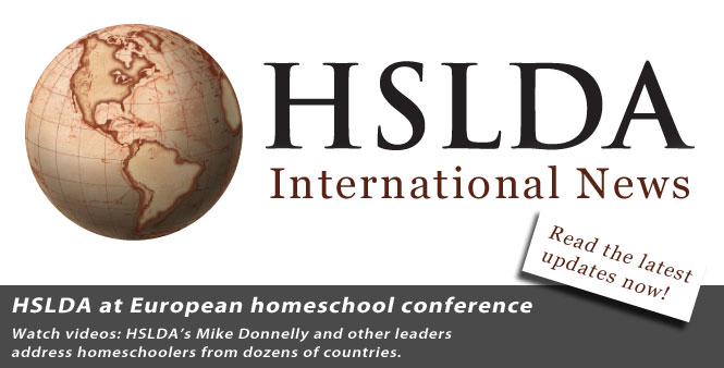 HSLDA at European homeschool conference. Click to read more.