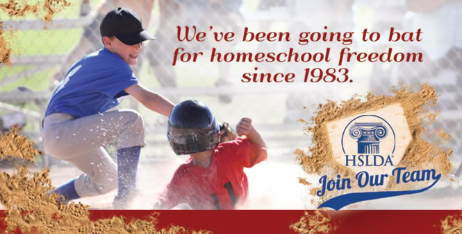 HSLDA has been going to bat for homeschool freedom since 1983. Sign up today!